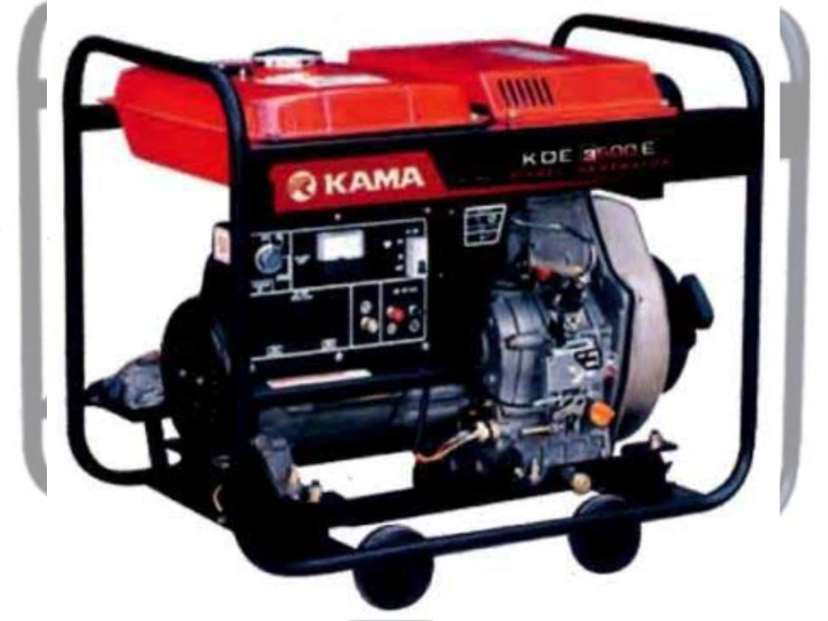 موتور برق دیزلی کاما مدل ۳۵۰۰ استارتی چرخ دار